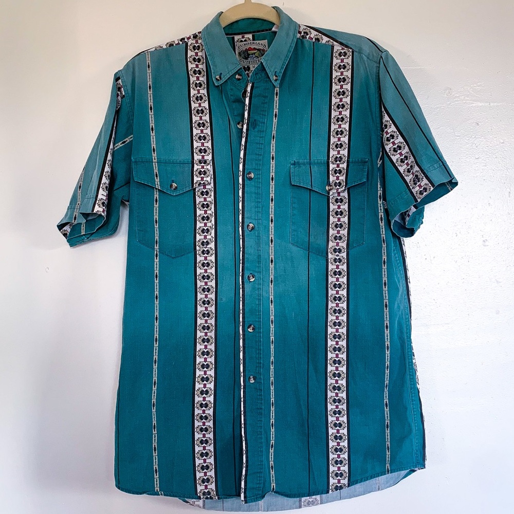 Vintage cotton southwest western button down shirt